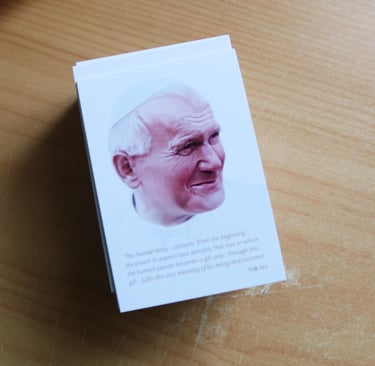 St John Paul II prayer cards
