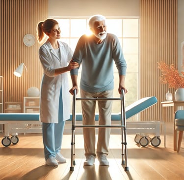 Fisioterapia para la recuperación de la movilidad tras una fractura de cadera. Rehabilitación