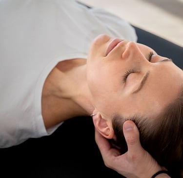 Visual representation of headache and neck pain treament