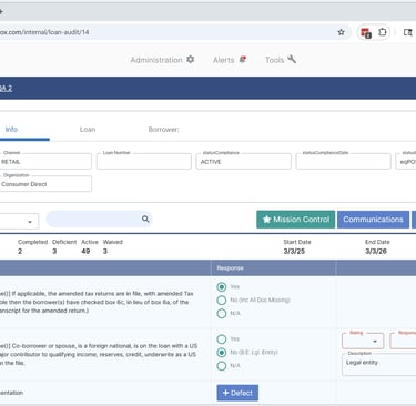 eqLend Quality Assurance in the Portal