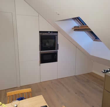 aménagements de cuisine en soupente. Sévrier