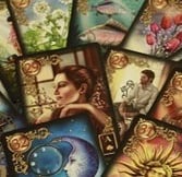 a collection of tarot cards with a variety of tarot cards