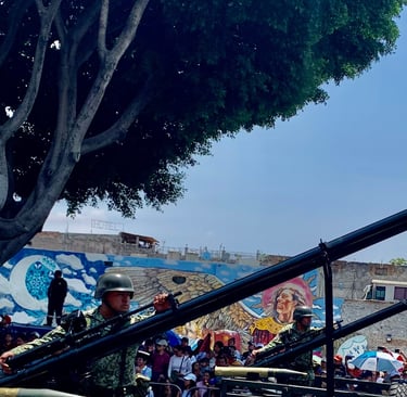 Cinco de Mayo parade in Puebla, Mexico