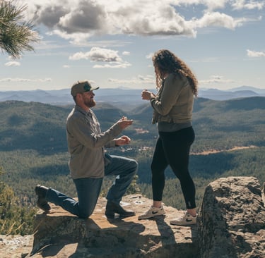 a man and woman proposal in payson