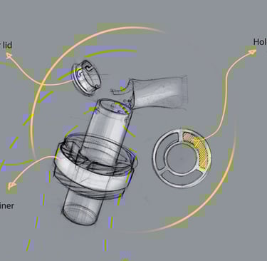 early-ideation-sketches-showing-form-proportions-and-usability-studies-for-the-alkaline-water-bottle