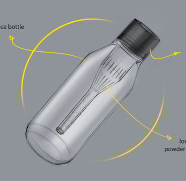 exploratory-hand-sketches-testing-multiple-form-directions-for-a-unisex-alkaline-water-bottle-desige