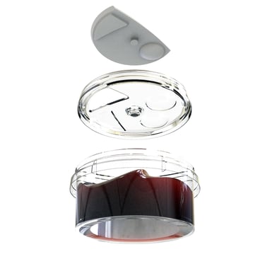 Finalized design proposal, exploded view, designed by Koorosh Shojaei