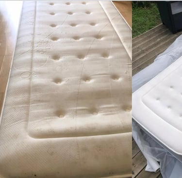 avant/après nettoyage matelas angers à domicile