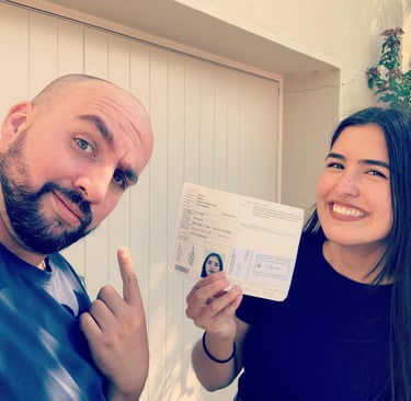 photo d'élève qui réussit