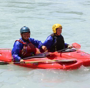 descente eau vive accompagnée moniteur canoë kayak