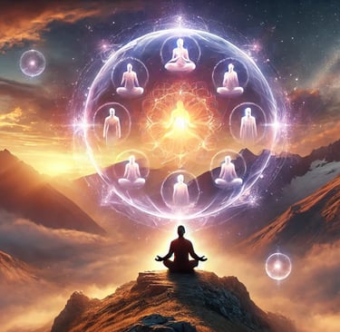 homme qui médite avec ses anctres. transgénérationnel à Nantes constellations familiales christophe meunier