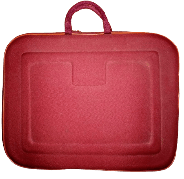 red laptop sleeve bag with handle for office use