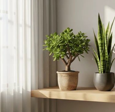 Selección de plantas de la suerte y Feng Shui para decorar el hogar y atraer abundancia.