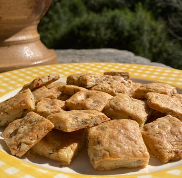 Apéro'noix - sablés noix fromage de la Biscuiterie artisanale de l'Apothicaire