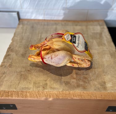 poulet fermier jaune