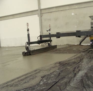 Piso de concreto Jointless sem juntas