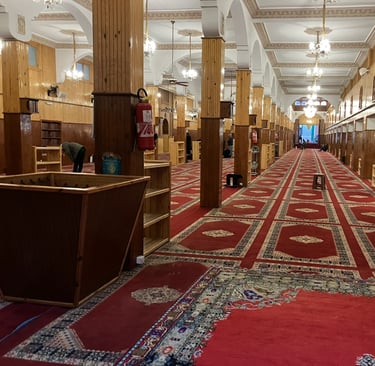 Inside a Mosque in Casablanca, Morocco 