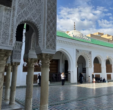 Courtyard of  Al-Qarawiyyin Mosque and University