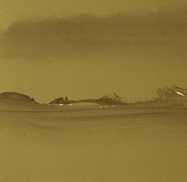 Jaï - Acrylique sur toile "Du vague à l'âme"-33x41cm VENDU - Collection "Les grands Espaces " 2025