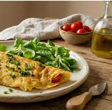 Ricetta omelette salata - Una Colazione Sana e Ricca di Proteine
