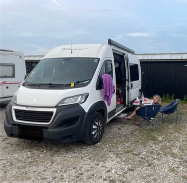 camper stop in copenhagen harbour, Denmark