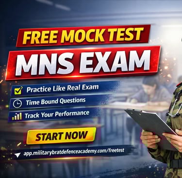 free mock test mns army exam 2026