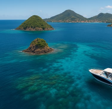 Carte des saintes Guadeloupe