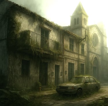 a car parked in front of a building plaza de sant jaume, Portocolom