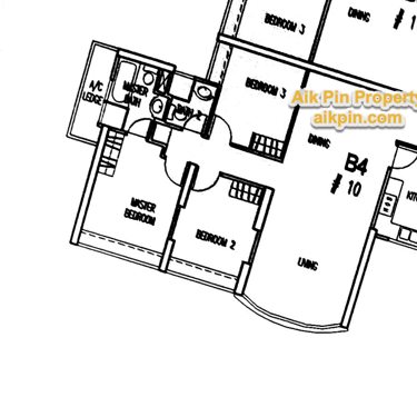 For Sale - Queens 3 Bedrooms Floor Plan