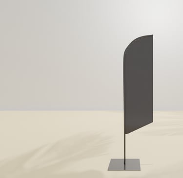 custom printed beach flag