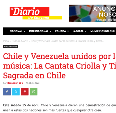 Eloy Rojas Quintero y la Cantata Criolla en Chile