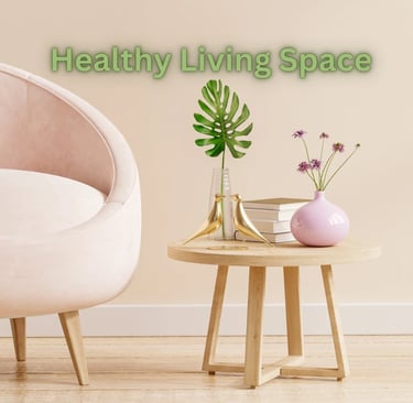 Cayla Henri Wax melts: a chair with a plant in a room with a plant in the background