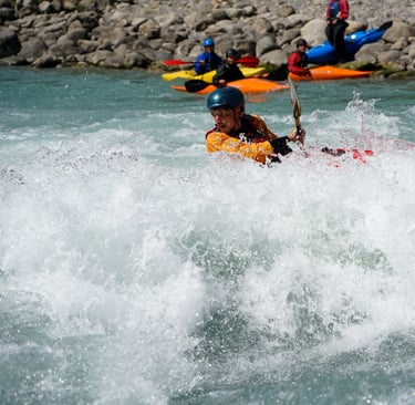 canoë kayak rivière descente guidée eau-vive
