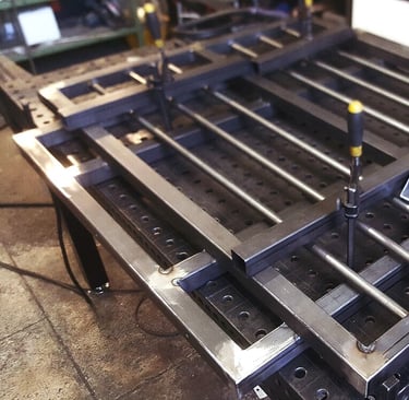 Inferriata di protezione per terrazza attico