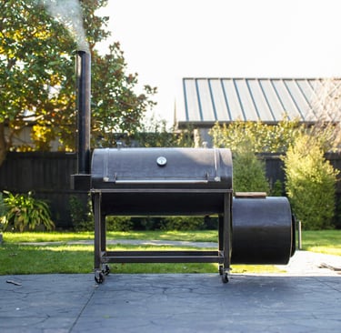 High quality photo of a nz made offset smoker