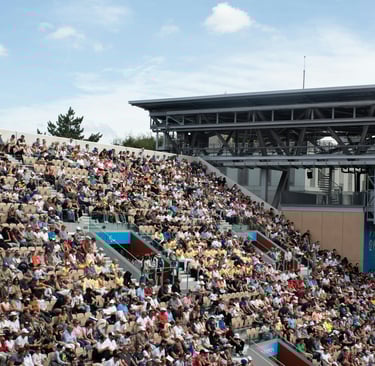 The Suzanne-Lenglen court is the second largest tennis court at Roland-Garros stadium.