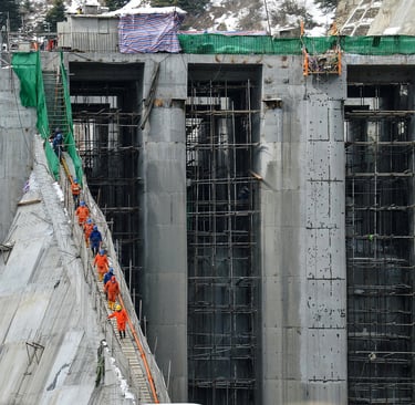 a construction worker on a construction site in a construction site