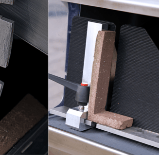 plytų pjaustymas pjovimas į plytelės