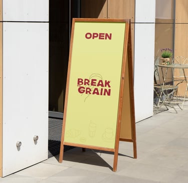 Identité visuelle - Break the grain - coffee par Soleado studio