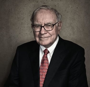 Warren Buffett, o Oráculo de Omaha, sorrindo
