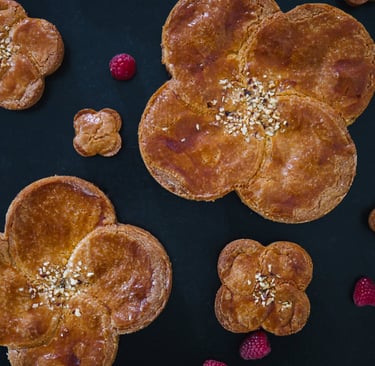 gâteau basque framboise
