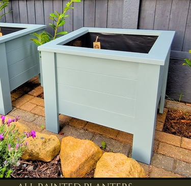 aston design planter painted in farrow and ball