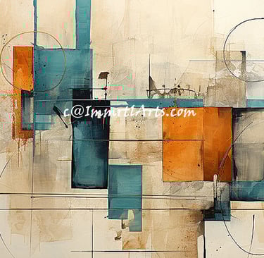 ImmrtlArts : Symphony of Shapes abstract painting description