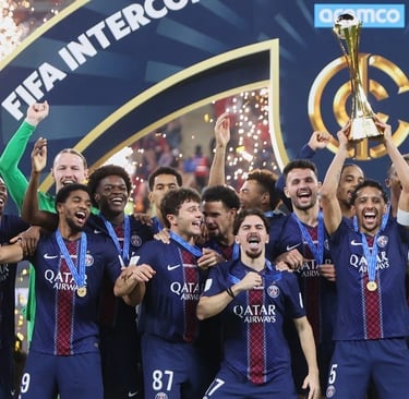 a group of men and women soccer players holding up a trophy
