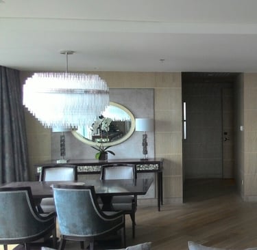 Vertical Space modern dining room interior design Philippines