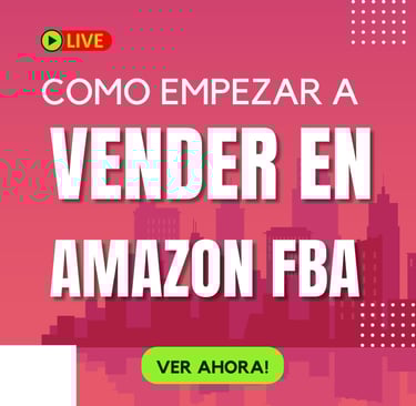 Awildo Vasquez con un texto que dice "vender en Amazon fba"