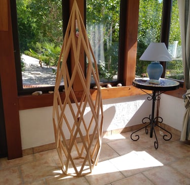 le zome 6 silhouette en bois de cèdre