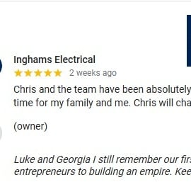 Inghams electrical google
