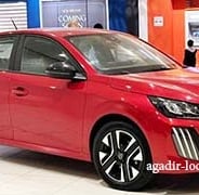Peugeot 208 voiture citadine rouge location voitures agadir aeroport