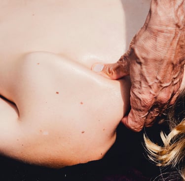 massage de l'omoplate